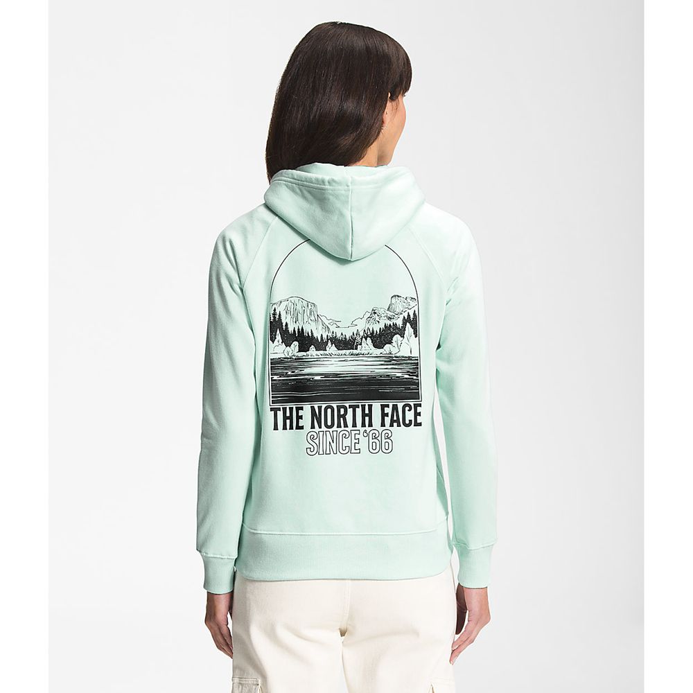 The North Face Hoodie Womens Australia - The North Face Mountain Peace Turquoise Mountain (OCM-03219